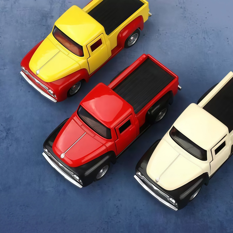 Vintage Collectible Trucks - Camioneta Retro de Aleación Fundida a
