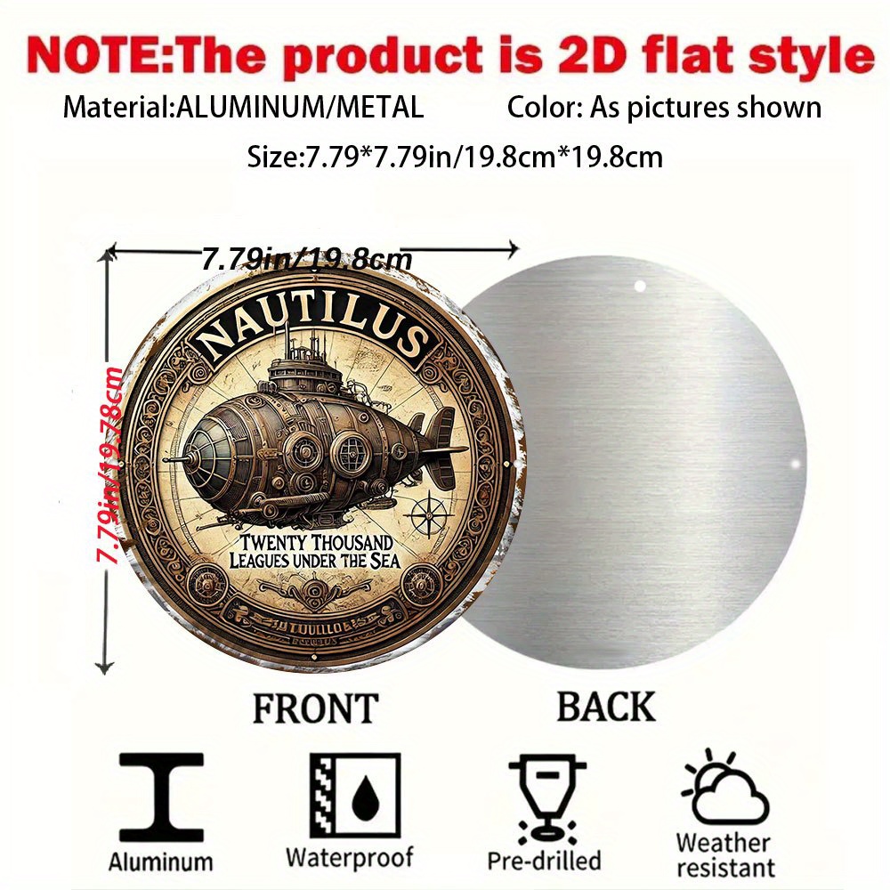 Vintage Collectible Tins - Placa de Pared Vintage del Submarino