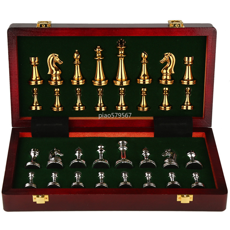 Vintage Collectible Board Games - Juego de Ajedrez de Madera de