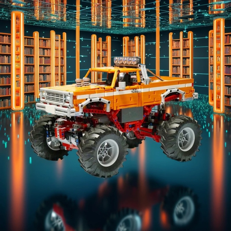 1683 piezas MOC Technical Vint - Vintage Collectible Trucks reseña y precio