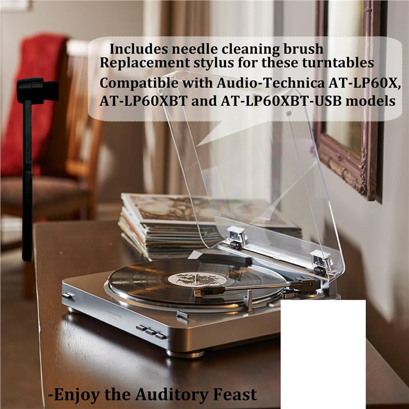 12 agujas para tocadiscos de v - Record Player Needle reseña y precio